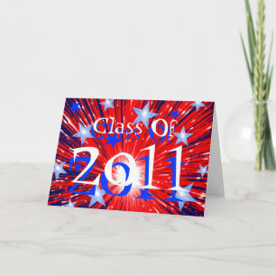 Carte de voeux Firework 'Class of 2011'