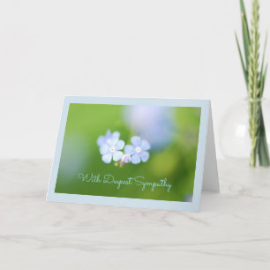 Carte de vœux Fleur Bleue
