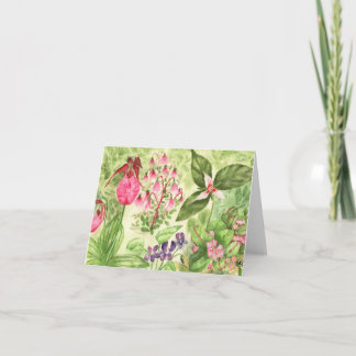 Carte de voeux Fleur sauvage de la Nouvelle-Écosse