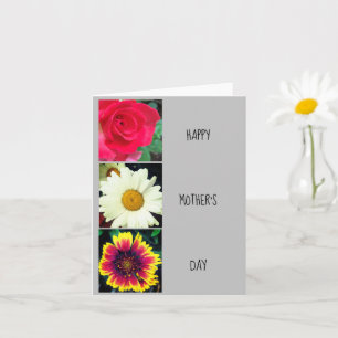 Carte de vœux Fleurs Bonne Fête des Mères