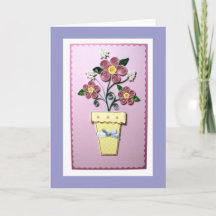 Carte de voeux Fleurs Qualisées