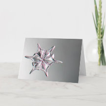 Carte de vœux flocon de neige Snowcatcher