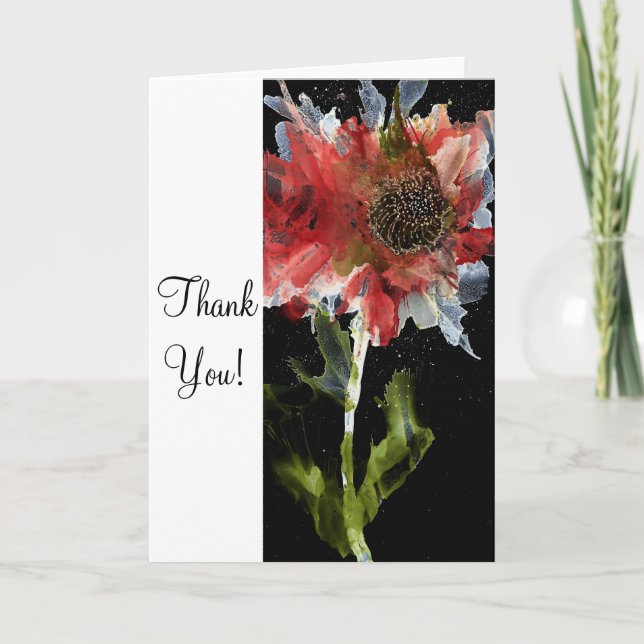 Carte de voeux Floral (Devant)
