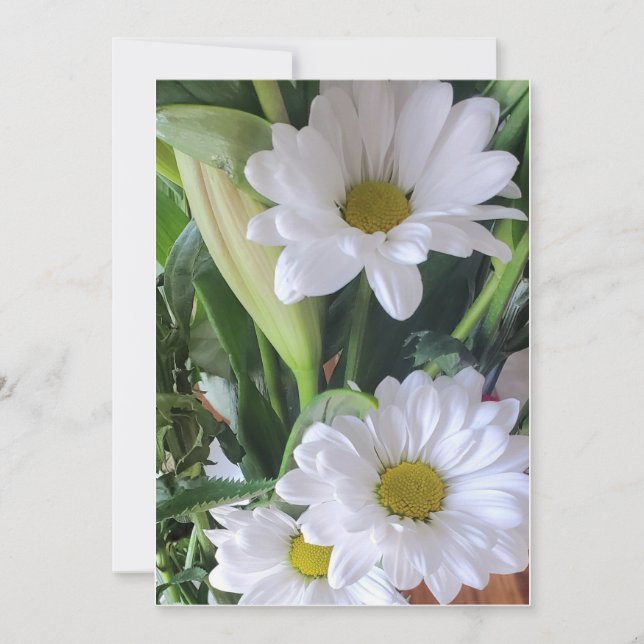 Carte de voeux Floral Daiseys (Devant)