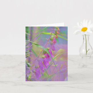 Carte de vœux florale