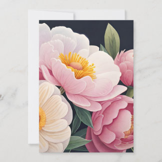 Carte de voeux florale
