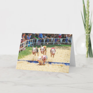 Carte de voeux Flying Pig