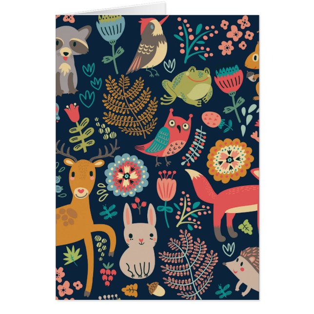 Carte de voeux Forest Friends (Devant)