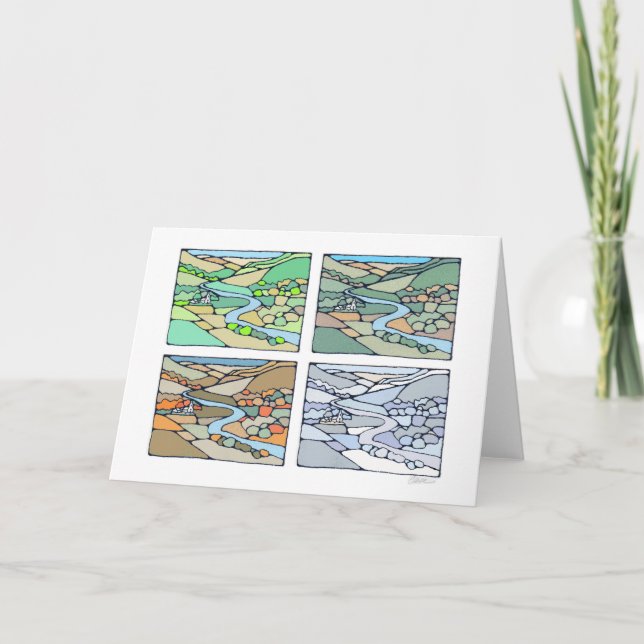 Carte de voeux Four Seasons (Devant)