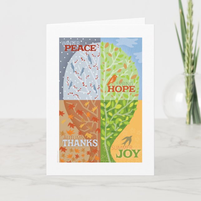 Carte de voeux Four Seasons (Devant)