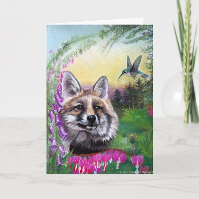Carte de voeux Fox Love (Devant)