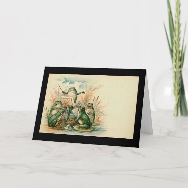 Carte de voeux "Frog Chorus" (Devant)