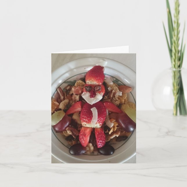 Carte de voeux Fruity Père Noël (Devant)