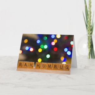 Carte de voeux fumiste de Noël de Bah