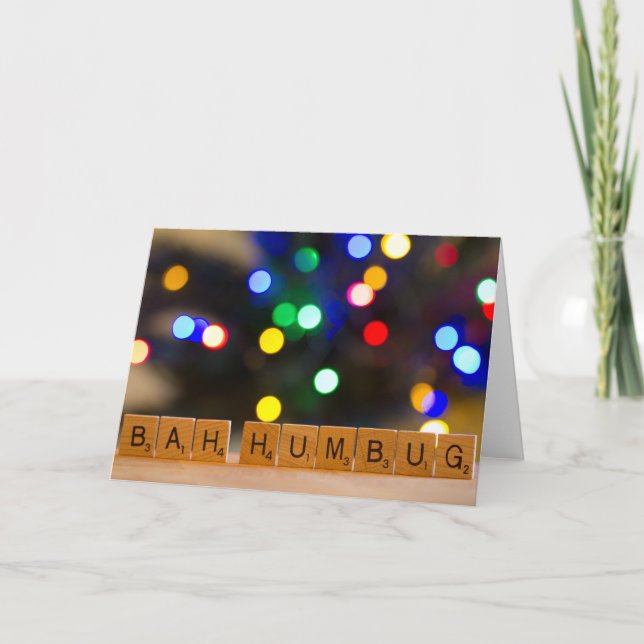 Carte de voeux fumiste de Noël de Bah (Devant)