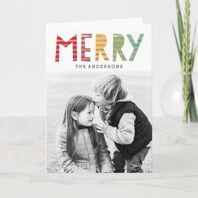 Carte de voeux Fun Merry Holiday (Devant)