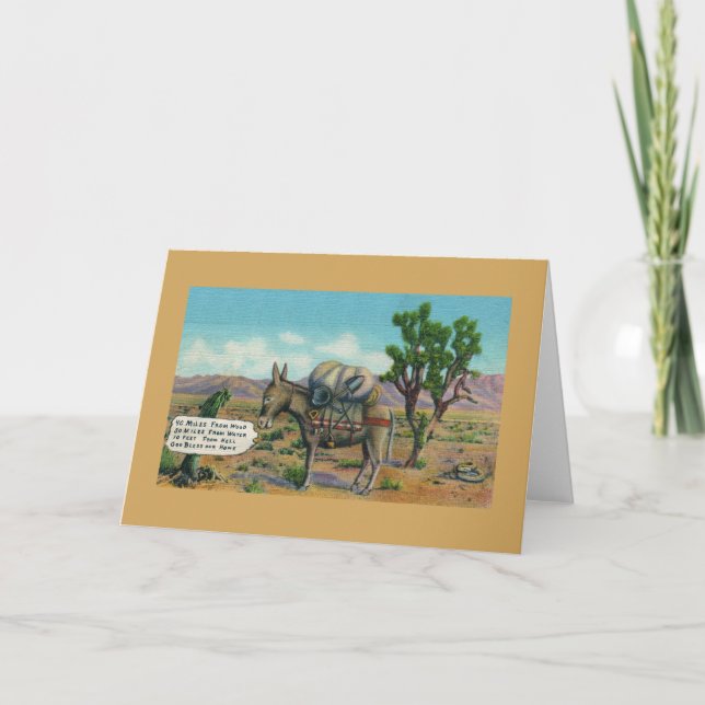 Carte de voeux Funny Desert Life (Devant)