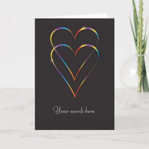 Carte de voeux gaie d'amour