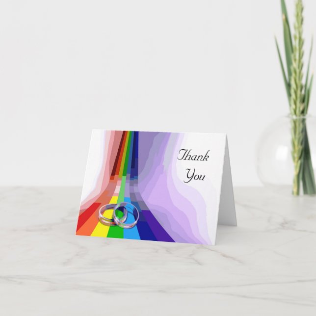 Carte de voeux gaie de Merci de mariage (Devant)
