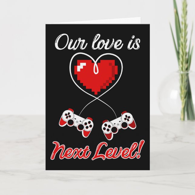Carte de voeux Gamer Valentine (Vierge) (Devant)
