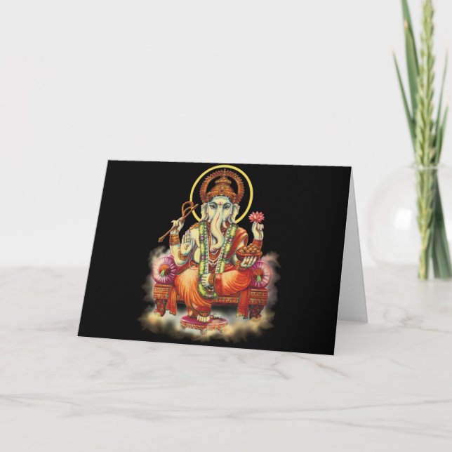 Carte de voeux Ganesh (Devant)