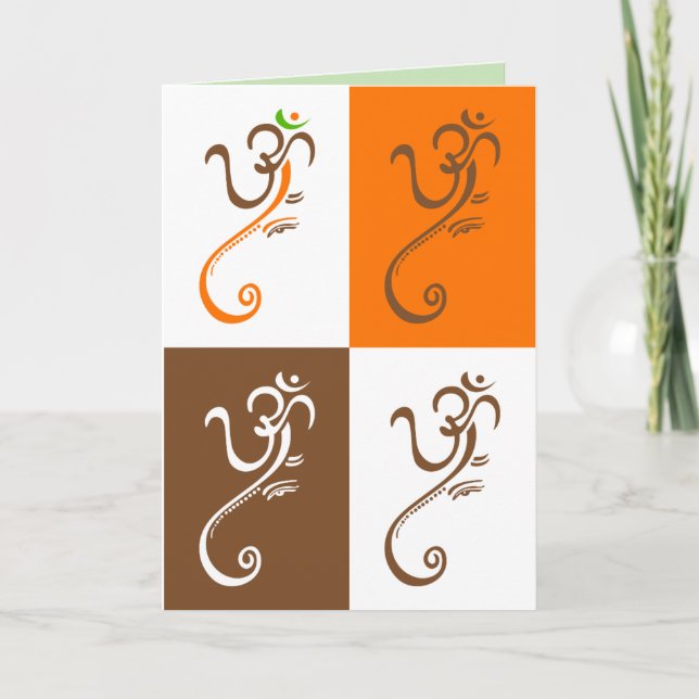 Carte de voeux Ganesha (Devant)