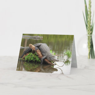 Carte de voeux Gator 0076
