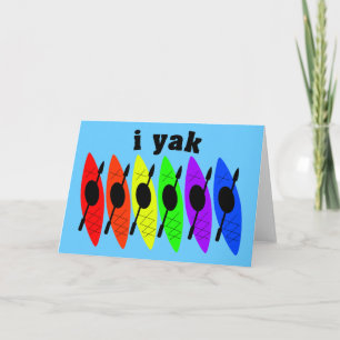 Carte de voeux gay Lesbian Kayaking