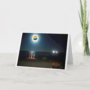 Carte de voeux Gay Moon