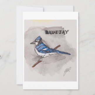 Carte de vœux Geai bleu