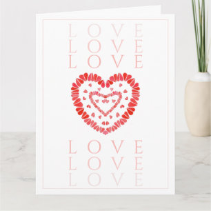 CARTE DE VOEUX GÉANTE AMOUR
