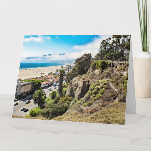Carte de vœux géante SANTA MONICA CLIFFS