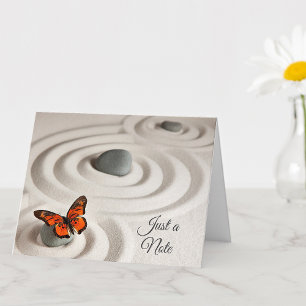 Carte de vœux générique pour jardin Zen, juste un