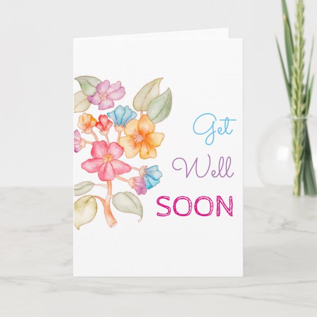 Carte de voeux Get Well Bientôt (Devant)