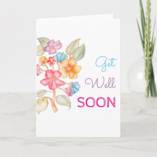 Carte de voeux Get Well Bientôt