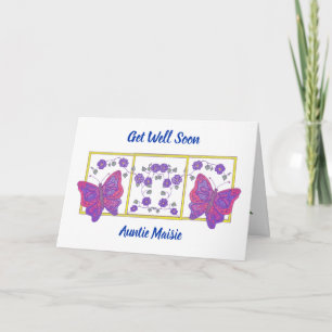 Carte de voeux "Get Well Bientôt"