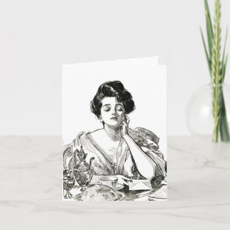 Carte de voeux Gibson Girl
