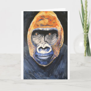 Carte de voeux Ginger gorilla