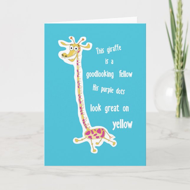 Carte de voeux Giraffe (Devant)