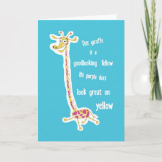 Carte de voeux Giraffe