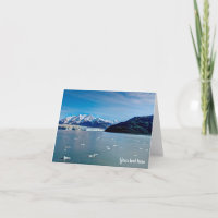 Carte de vœux Glacier Hubbard, Alaska