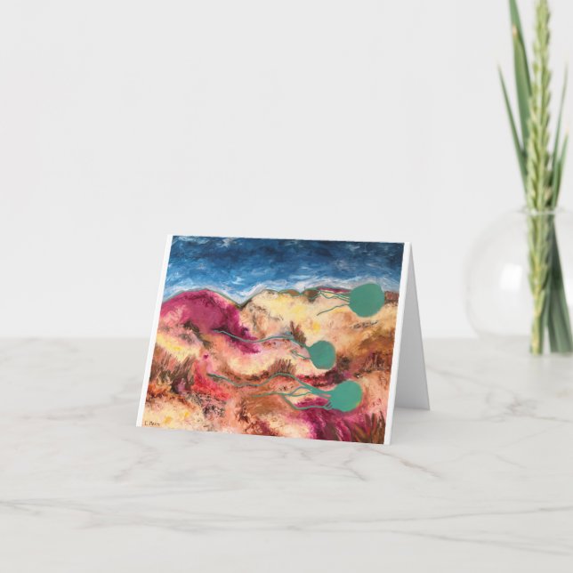 Carte de voeux Gold Dunes (Devant)