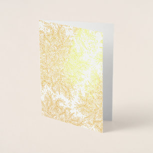 Carte de voeux Gold Foil Noël Snow