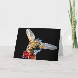 Carte de voeux Golden Bee Blank