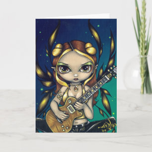 Carte de voeux "Golden Guitar Fairy"