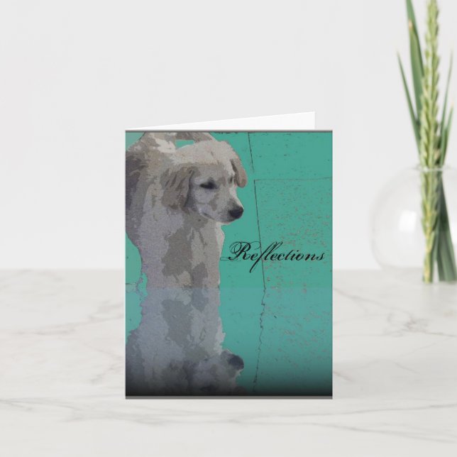 Carte de voeux Golden Retriever (Devant)