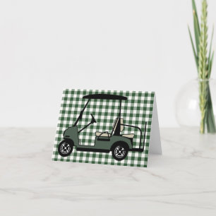 Carte de voeux Golf Cart