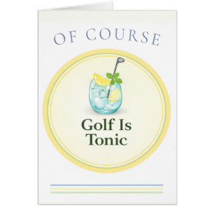 Carte de vœux Golf Is Tonic Cartes de vœux