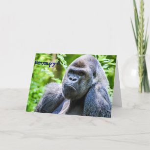 Carte de voeux Gorilla Chever Up