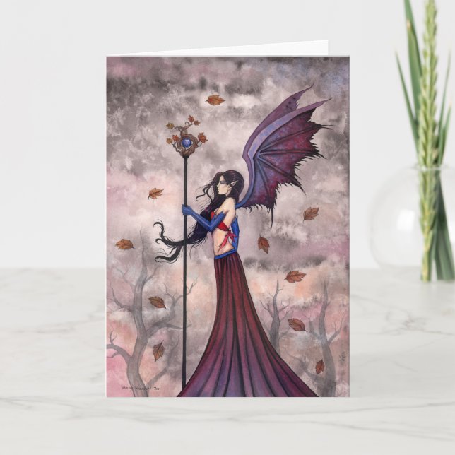 Carte de voeux Gothique Fairy Vampire (Devant)